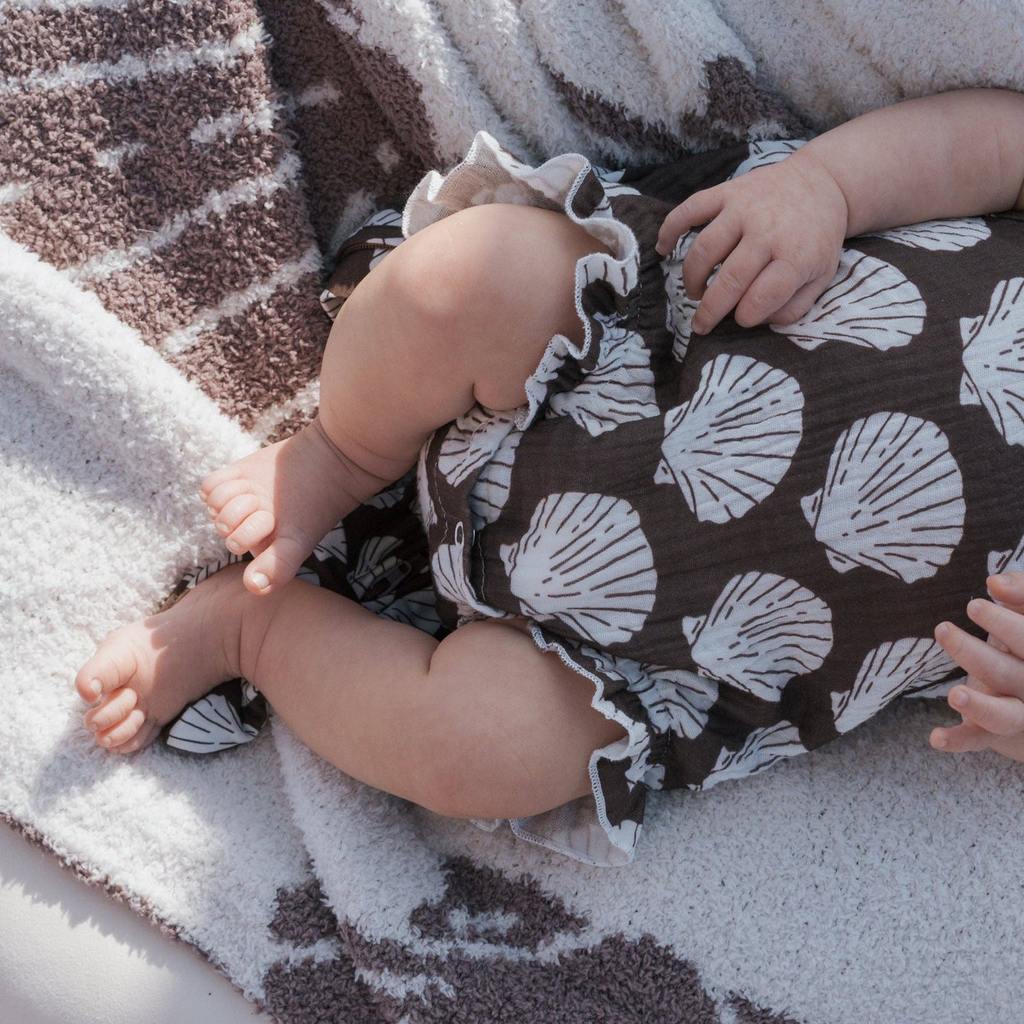 Seashells Muslin Tank Romper