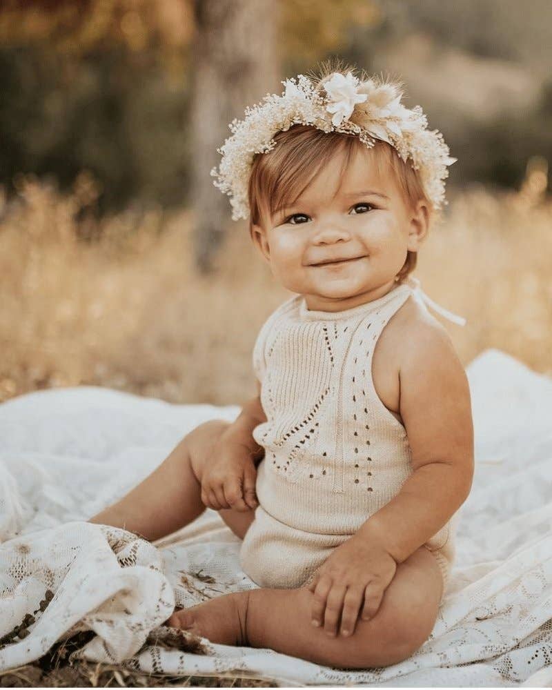 Drake Crochet Halter Romper