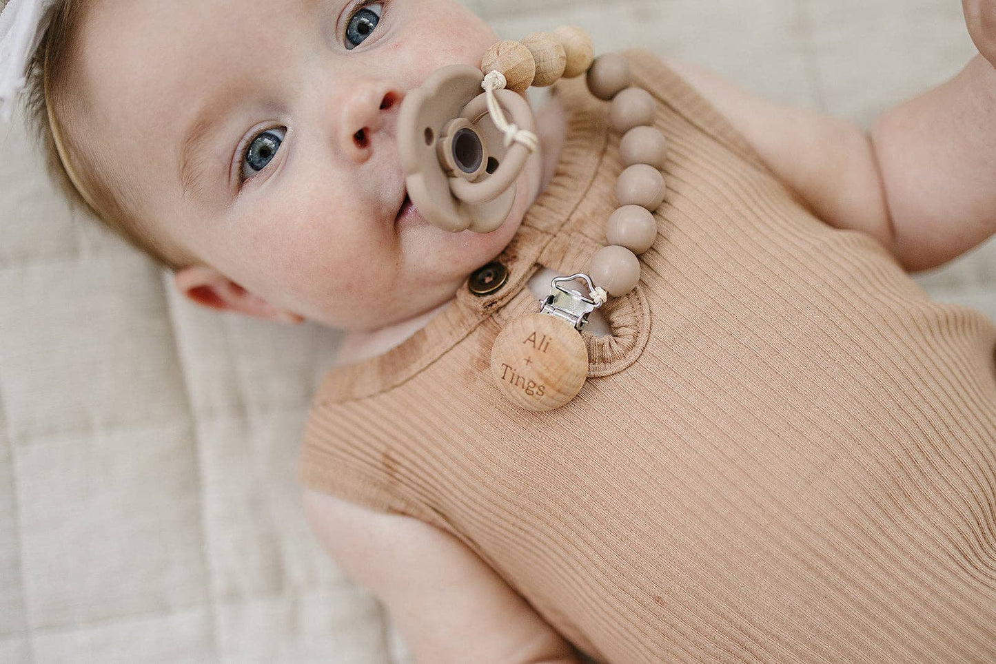 Pacifier Clip: Chocolate
