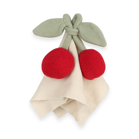 Cherry - Organic Baby Lovey Security Blanket