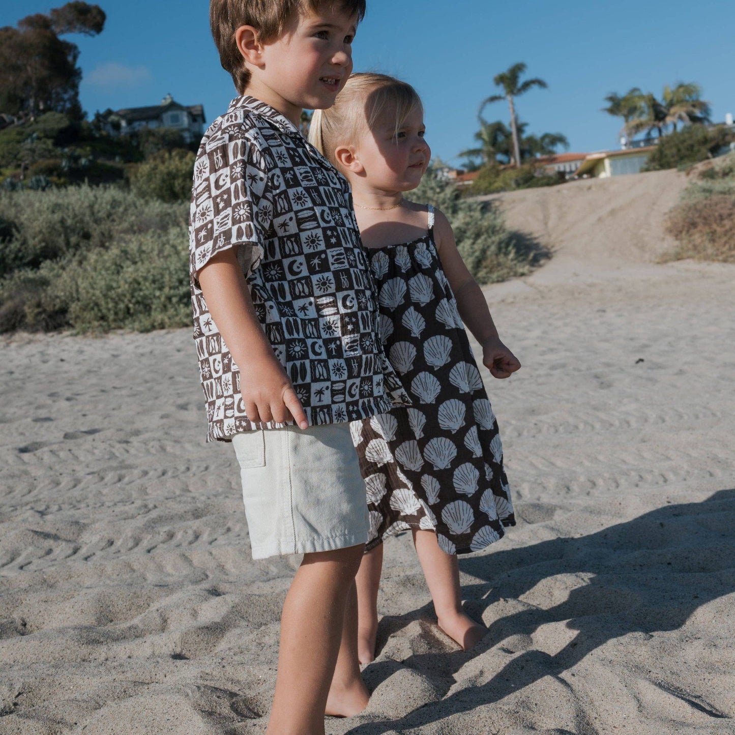 Summer Check Muslin Button Up