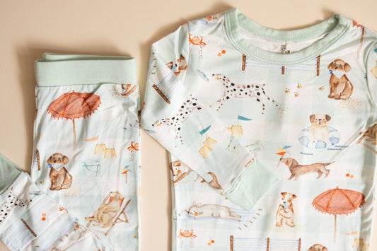 Beach Pawty Bamboo Two Piece Set