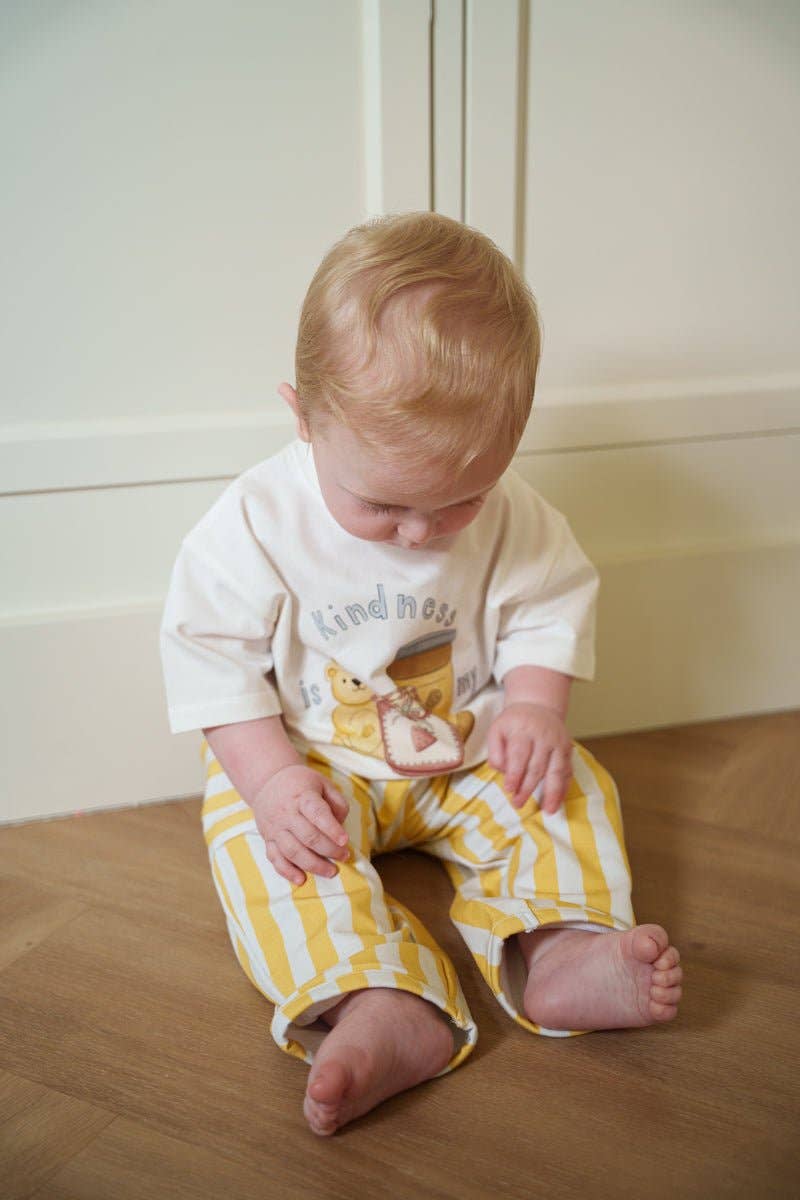 Yellow Stripe Baggy Cargo Pant