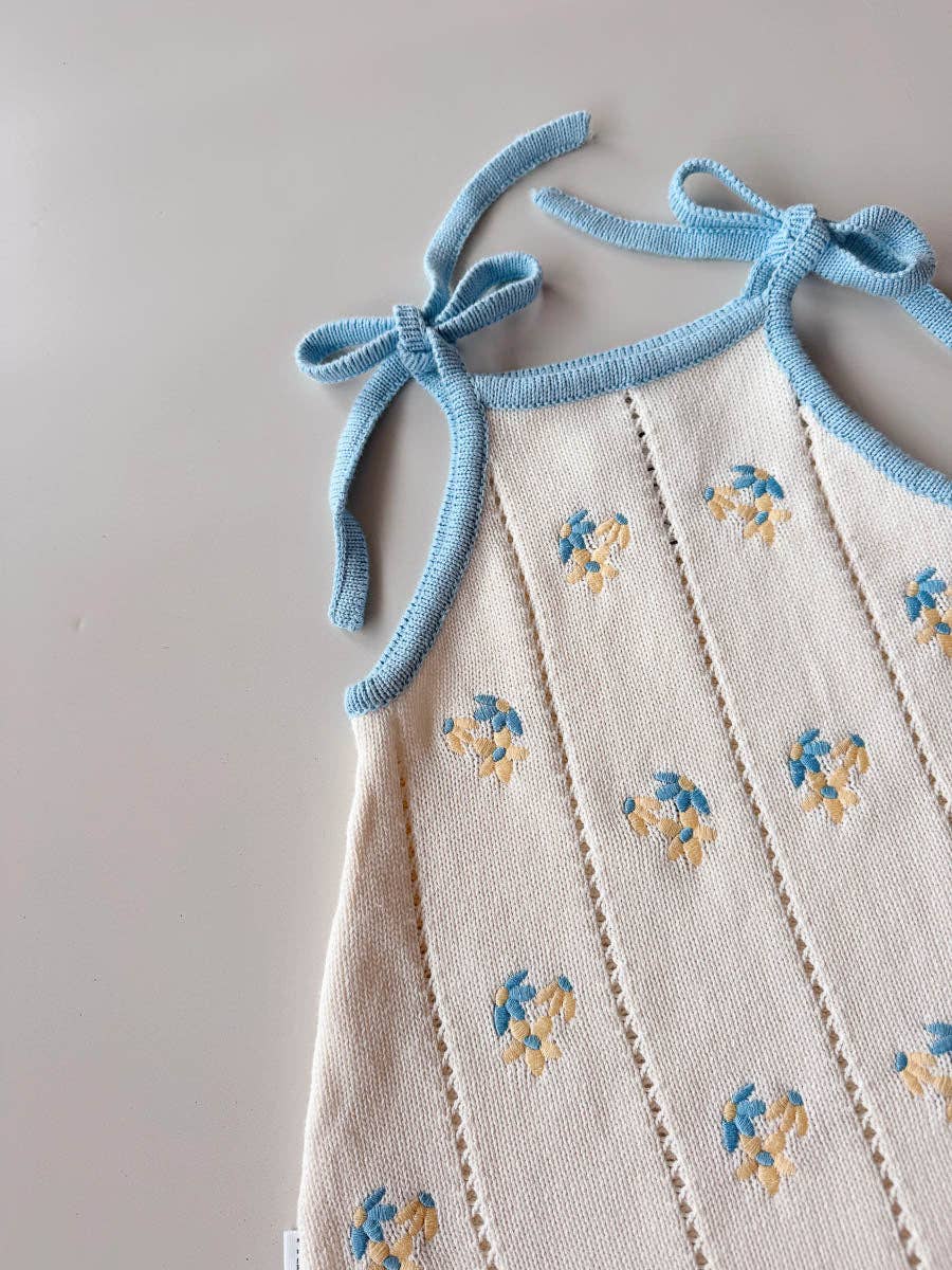 Bloom Pointelle Tie Dress | Pansy