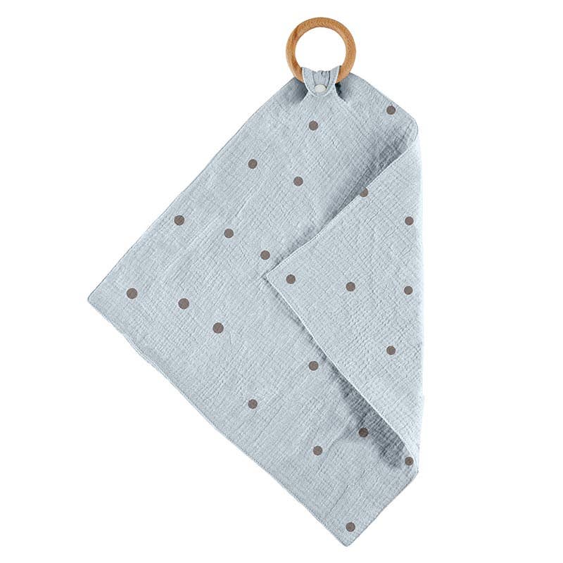 Mini Blankie Teether - Polka Dots
