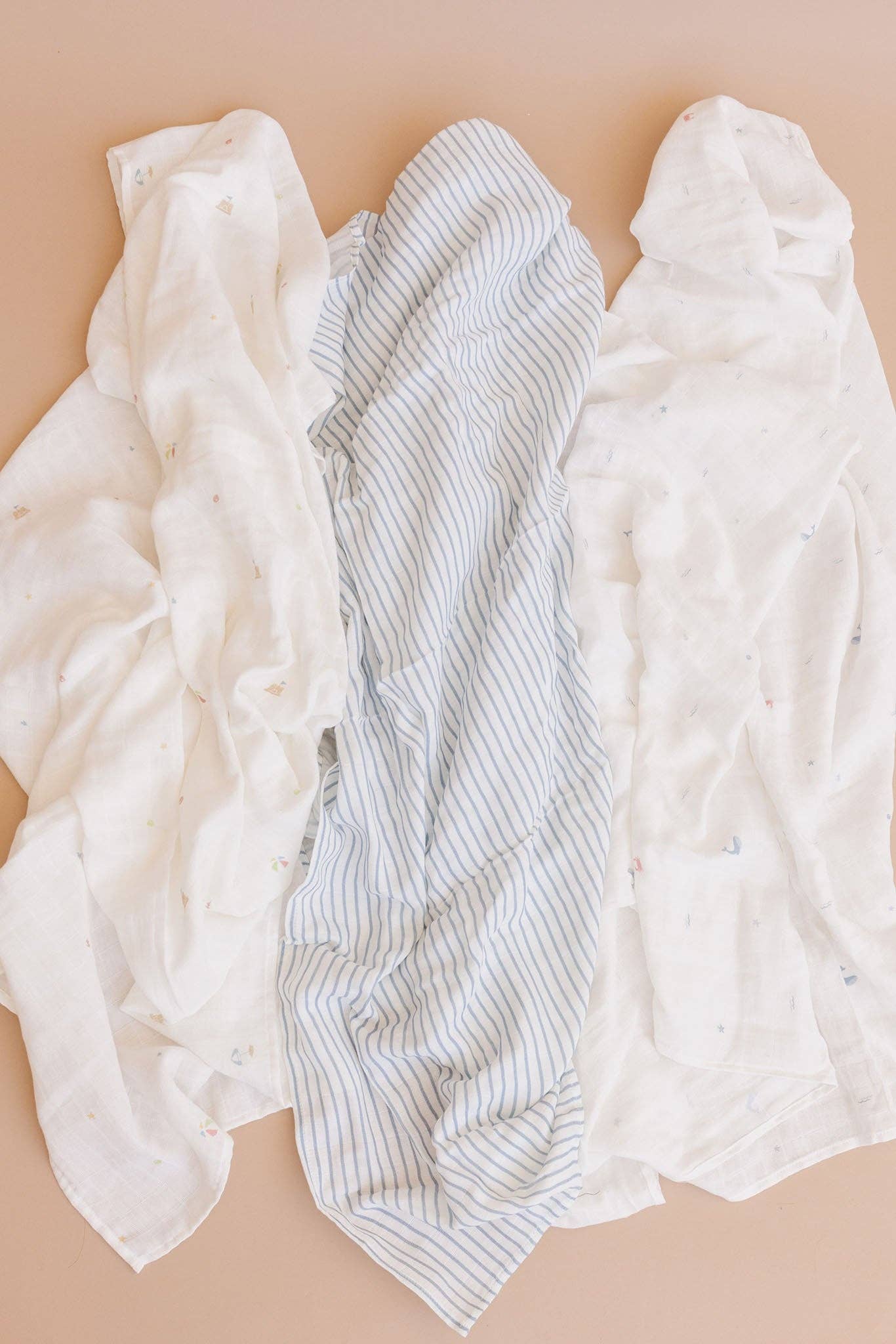 Organic Nautical Ocean Muslin Swaddle