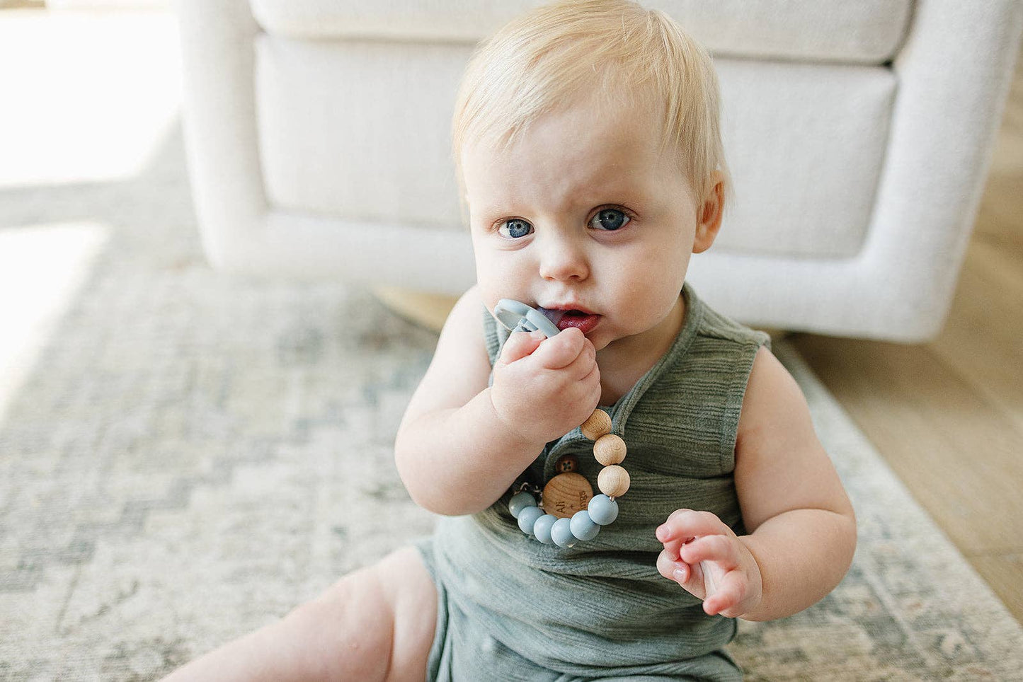 Pacifier Clip: Muted