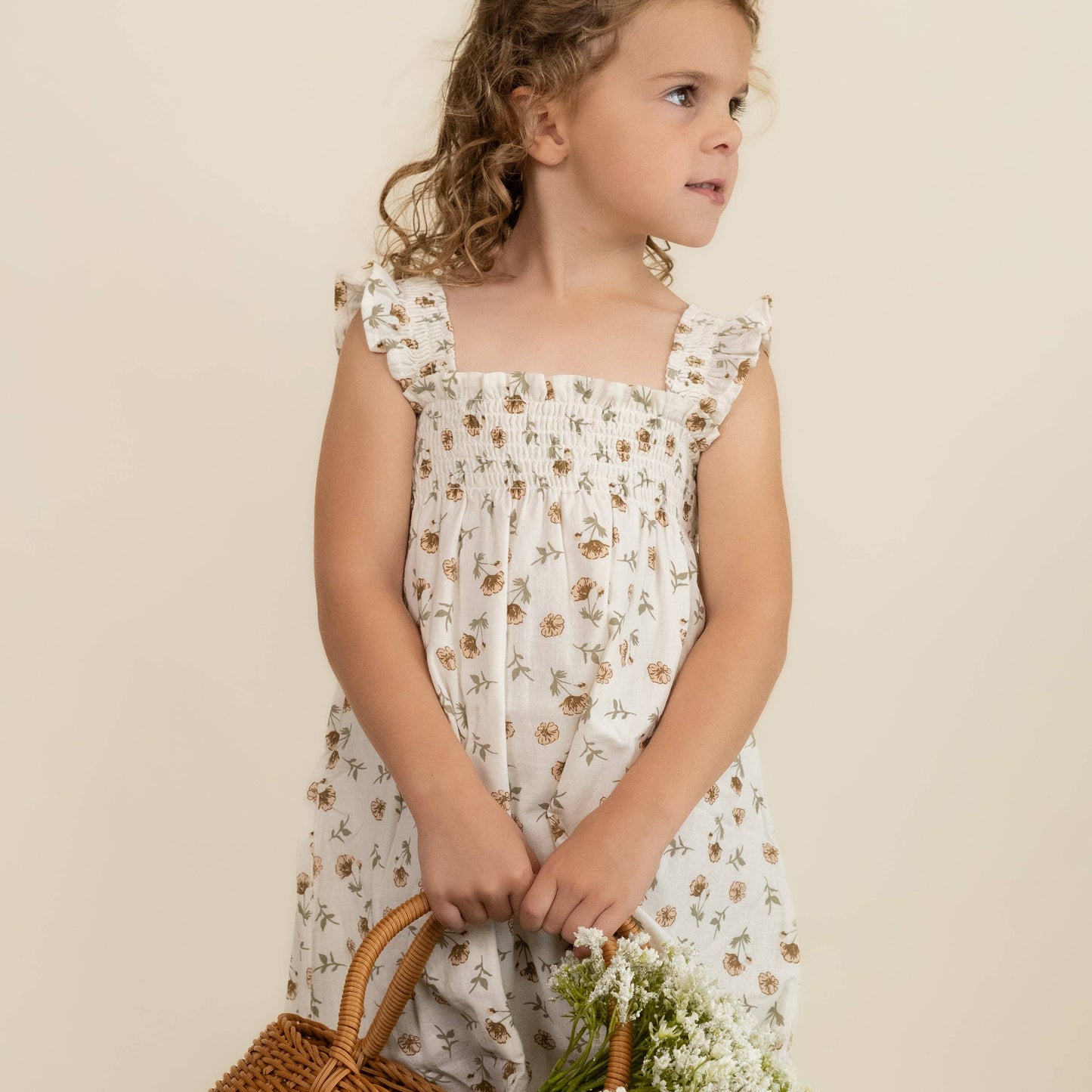 Fleur Organic Smocked Sundress