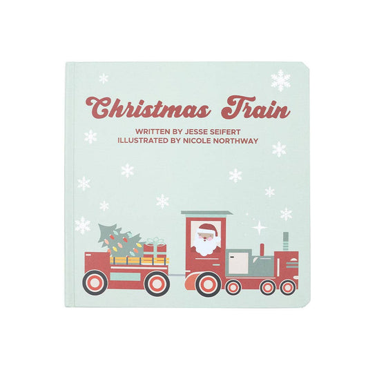Christmas Train Holiday Children's Board Book Baby Gift: Blue/Multi / O/S