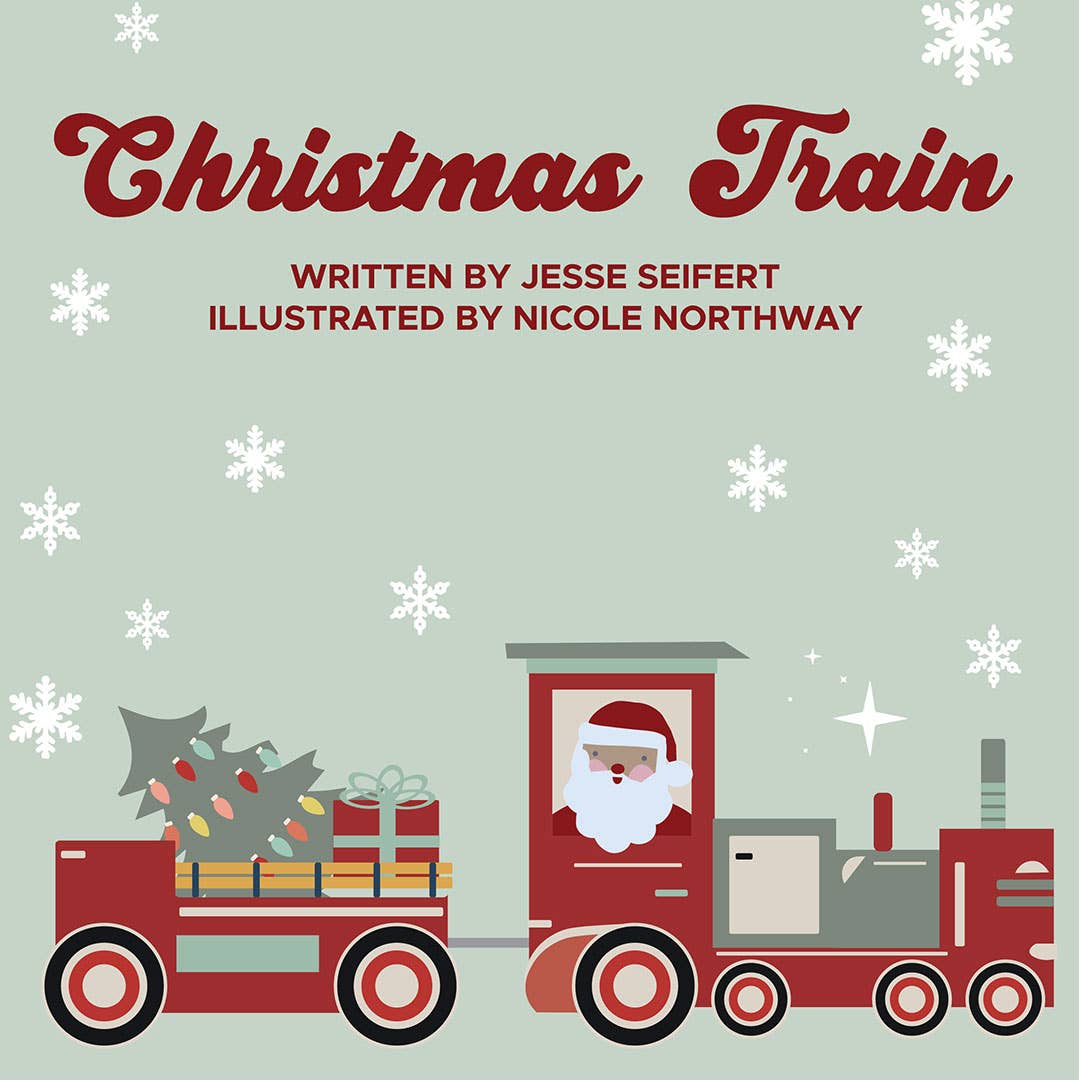 Christmas Train Holiday Children's Board Book Baby Gift: Blue/Multi / O/S
