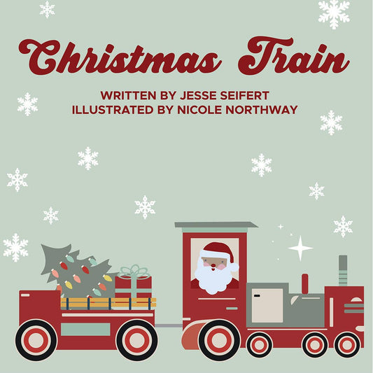 Christmas Train Holiday Children's Board Book Baby Gift: Blue/Multi / O/S