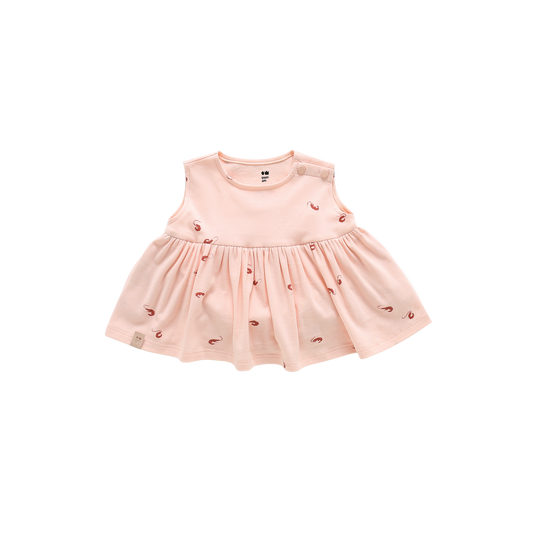 Baby Fit and Flare Shrimp Dress