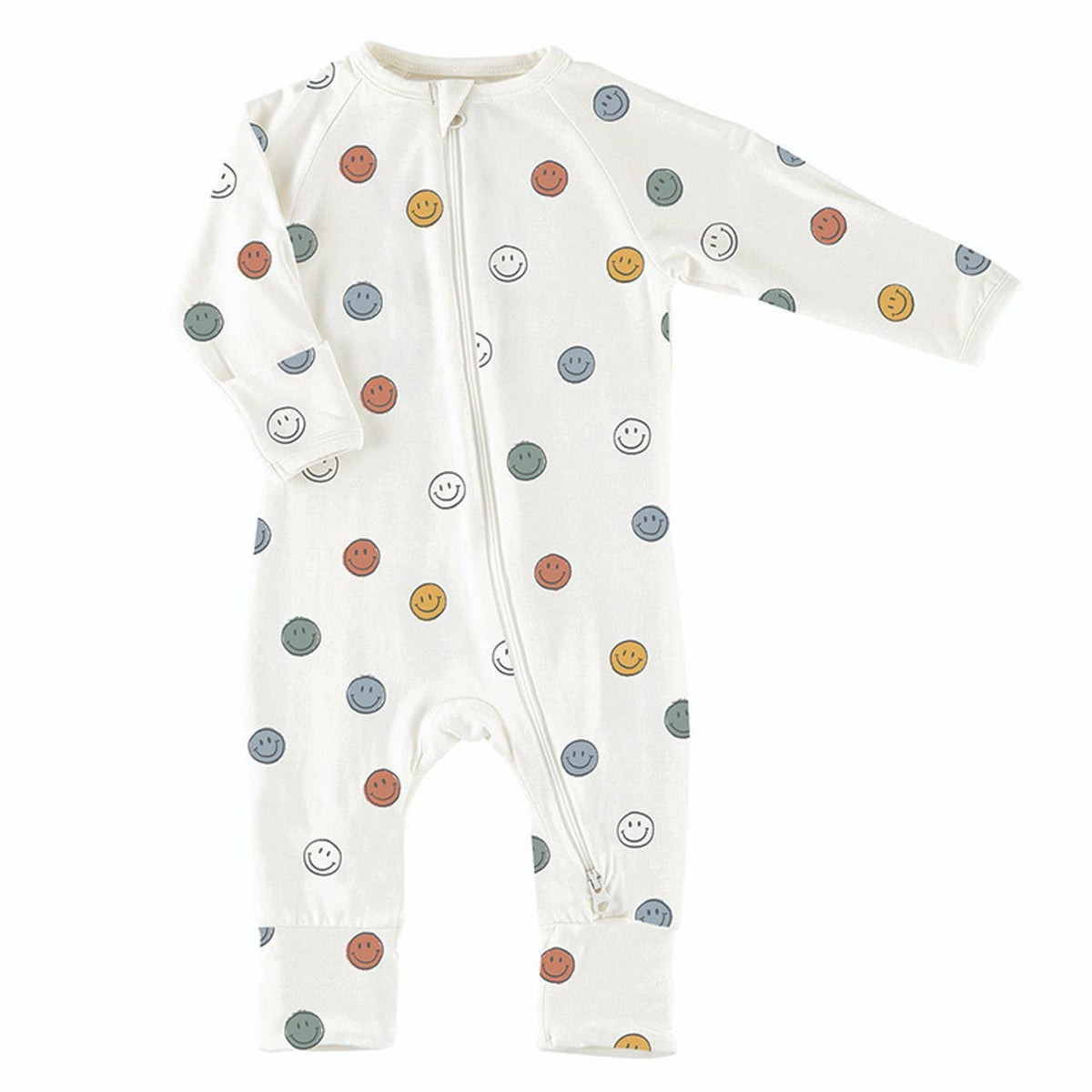 Smiley Face Zip Romper