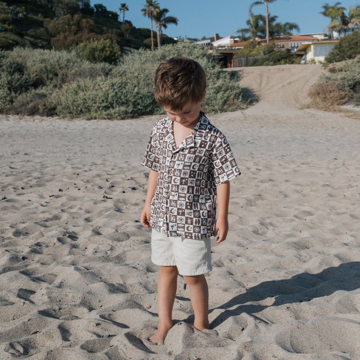 Summer Check Muslin Button Up