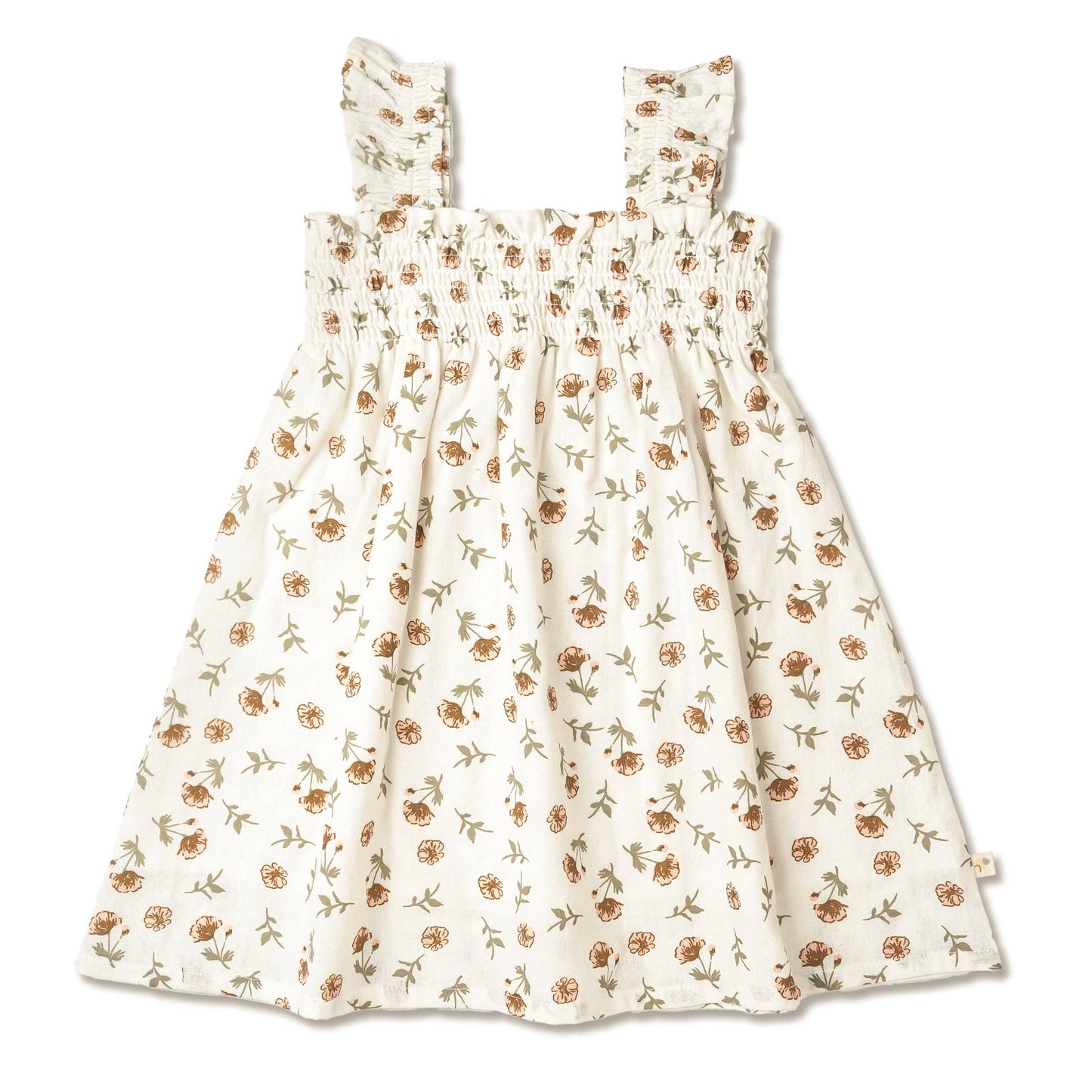 Fleur Organic Smocked Sundress