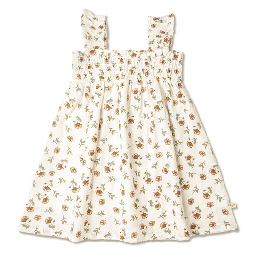 Fleur Organic Smocked Sundress