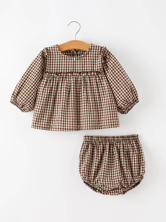Ellie Gingham Romper
