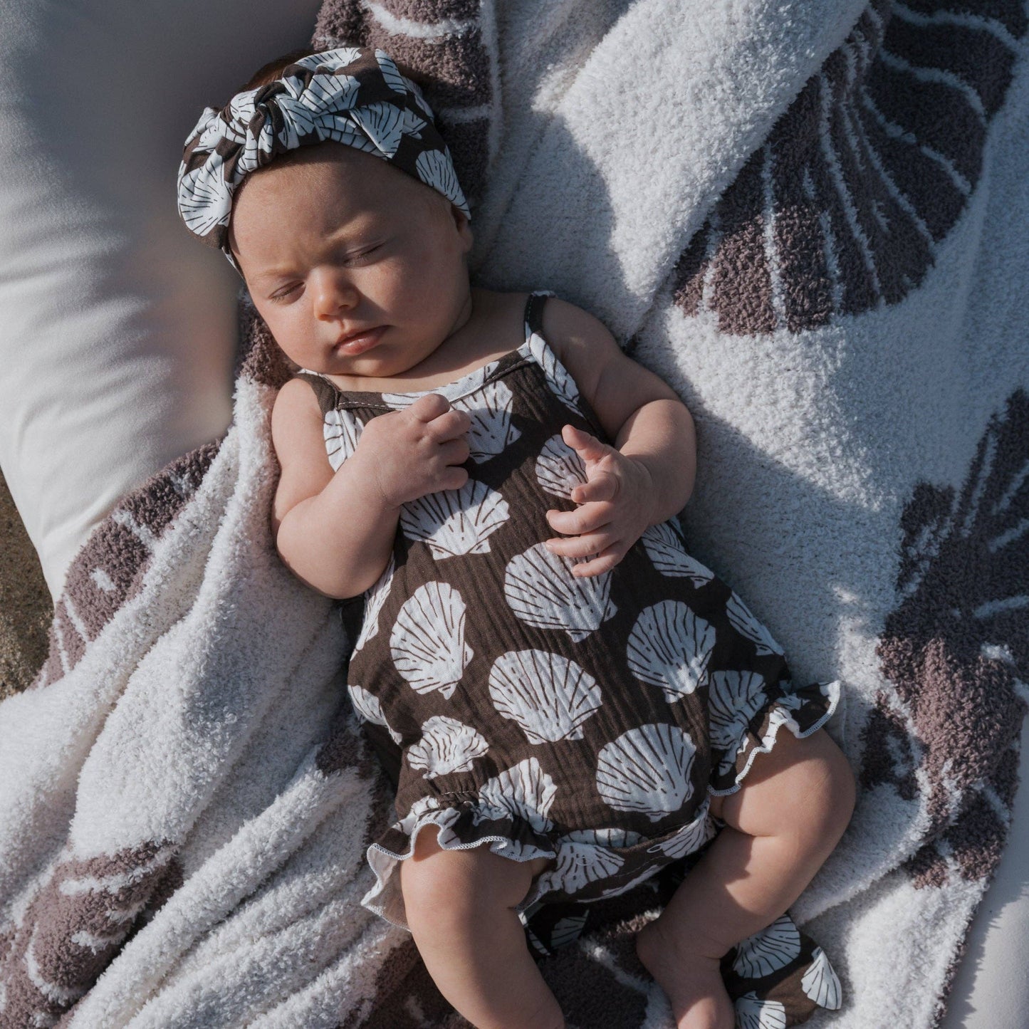 Seashells Muslin Tank Romper