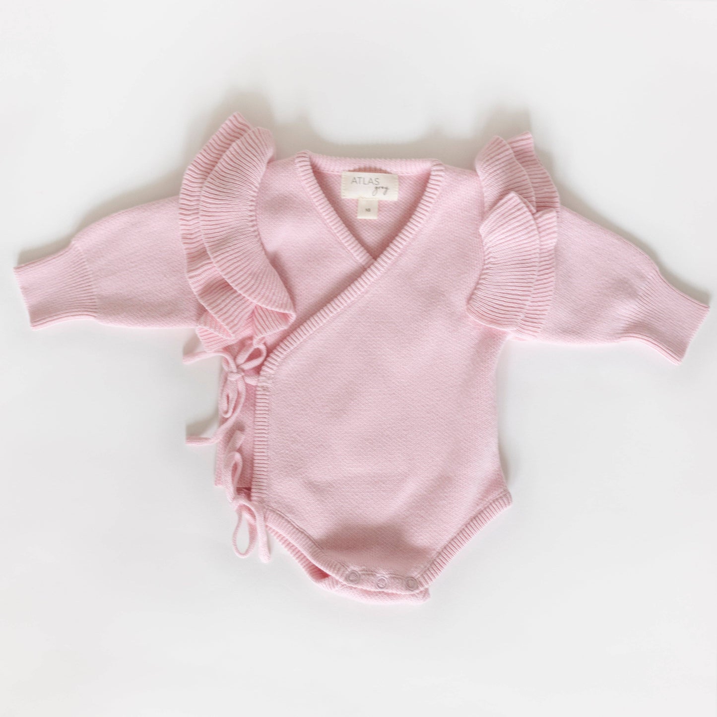 Rosewater Knit Ruffled Bodysuit