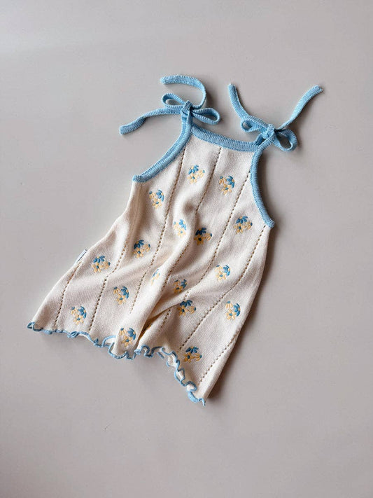 Bloom Pointelle Tie Dress | Pansy