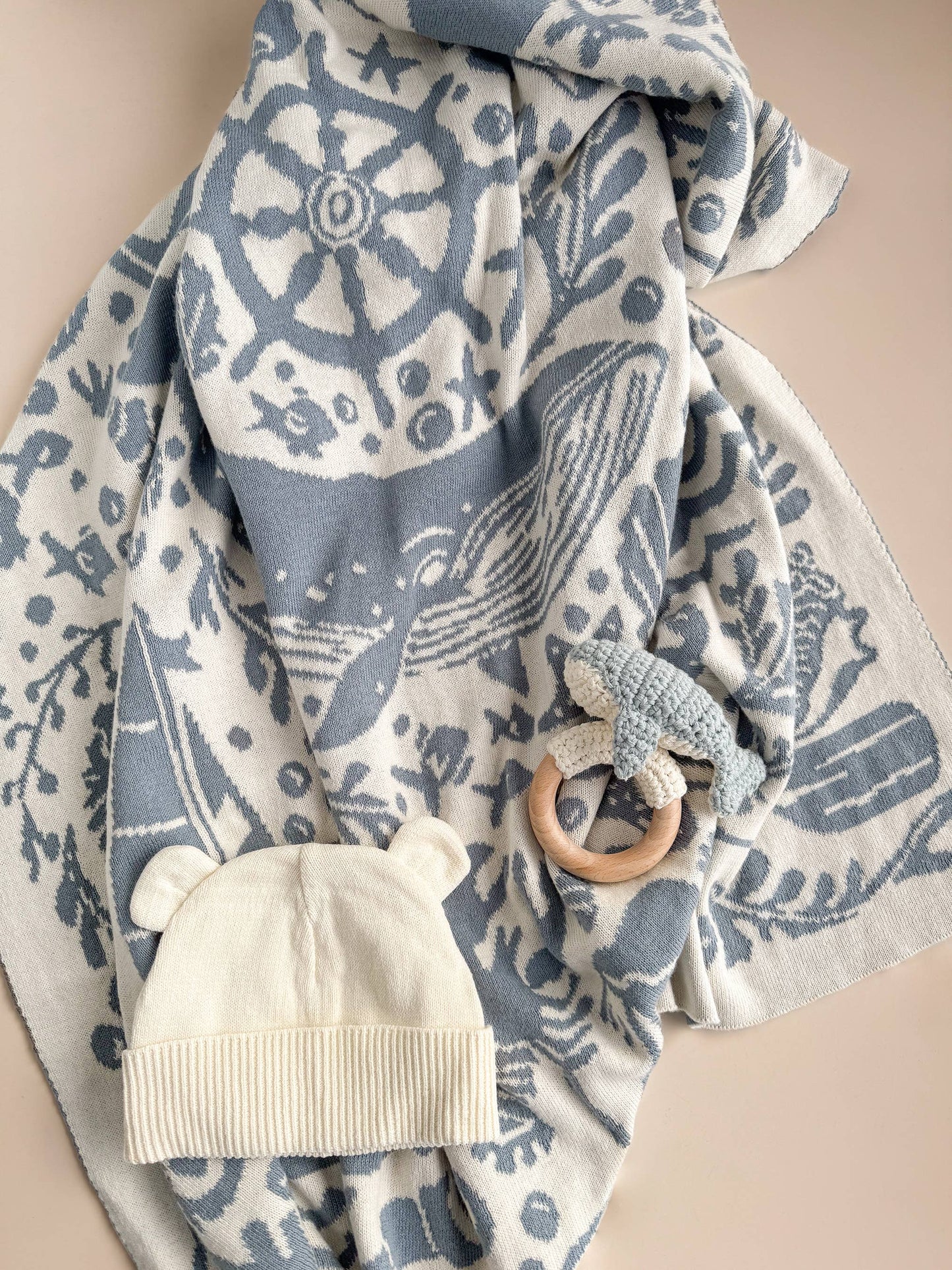 Crochet Rattle: Whale