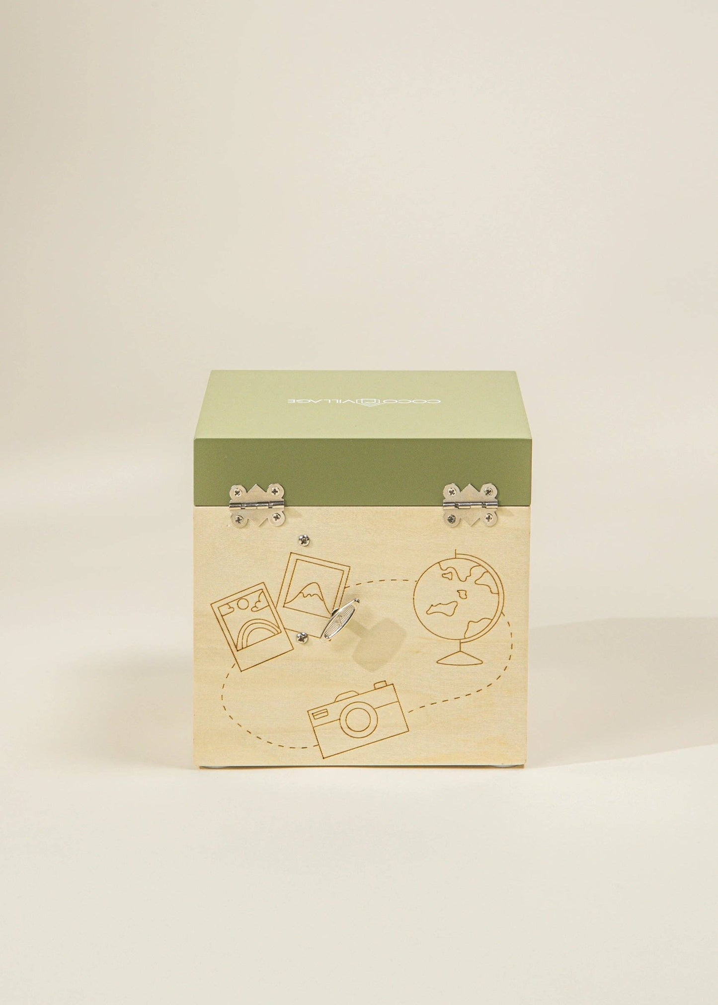 Wooden Musical Souvenir Box - Travel